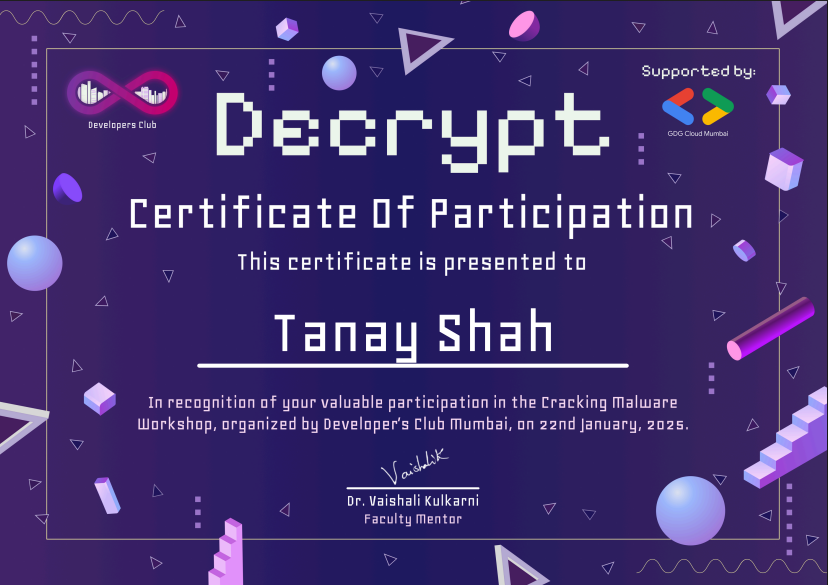 Decrypt 2025 Certificate